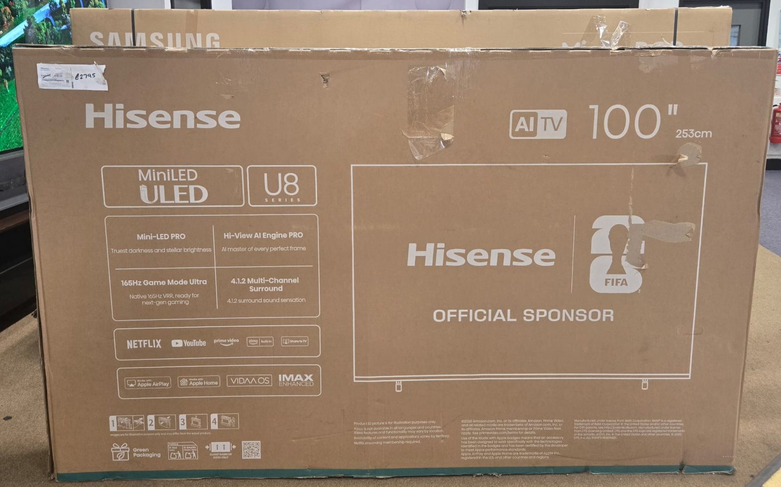 Tonnycaan - Hisense TV - 100 Inches